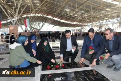 غبار روبی و زیارت مزار  شهدای دفاع مقدس و مدافع حرم 2