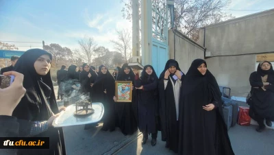 مراسم بدرقه دانشجو معلمان عازم راهیان نور 