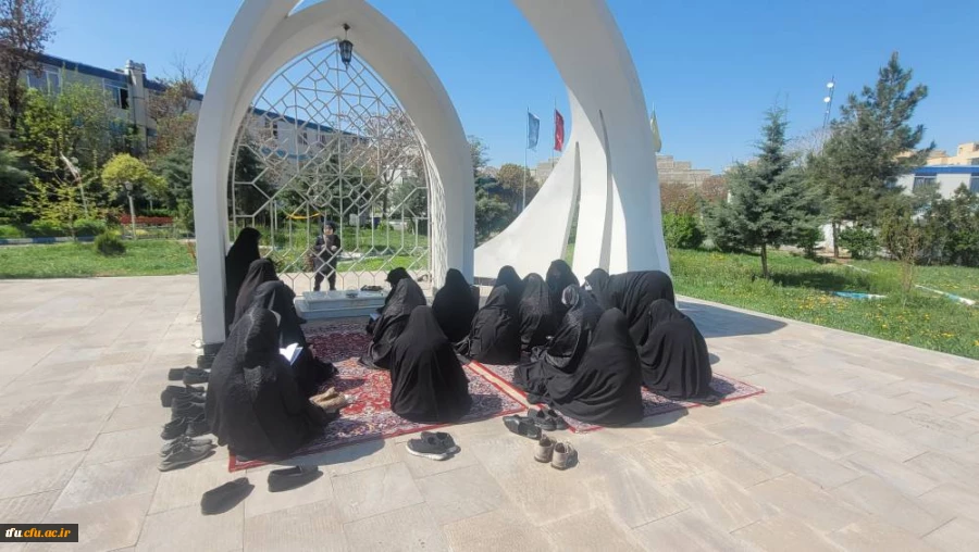 بازدید و زیارت اعضای پایگاه بسیج مسجد انقلاب اسلامی کوی فیروز تبریز از مزار شهید گمنام پردیس فاطمه الزهرا (س)  2