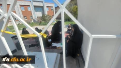 بازدید و زیارت اعضای پایگاه بسیج مسجد انقلاب اسلامی کوی فیروز تبریز از مزار شهید گمنام پردیس فاطمه الزهرا (س)  2