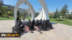 بازدید و زیارت اعضای پایگاه بسیج مسجد انقلاب اسلامی کوی فیروز تبریز از مزار شهید گمنام پردیس فاطمه الزهرا (س)  3