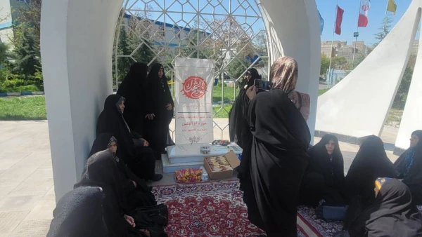 بازدید و زیارت اعضای پایگاه بسیج مسجد انقلاب اسلامی کوی فیروز تبریز از مزار شهید گمنام پردیس فاطمه الزهرا (س)  5