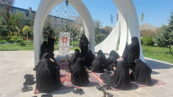 بازدید و زیارت اعضای پایگاه بسیج مسجد انقلاب اسلامی کوی فیروز تبریز از مزار شهید گمنام پردیس فاطمه الزهرا (س)  6