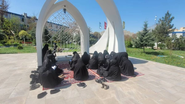 بازدید و زیارت اعضای پایگاه بسیج مسجد انقلاب اسلامی کوی فیروز تبریز از مزار شهید گمنام پردیس فاطمه الزهرا (س)  7