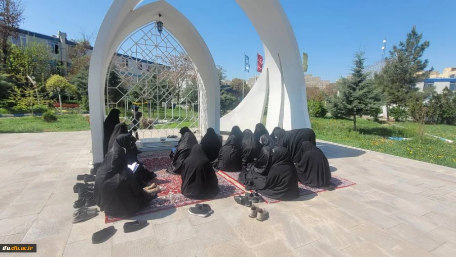 بازدید و زیارت اعضای پایگاه بسیج مسجد انقلاب اسلامی کوی فیروز تبریز از مزار شهید گمنام پردیس فاطمه الزهرا (س)  7