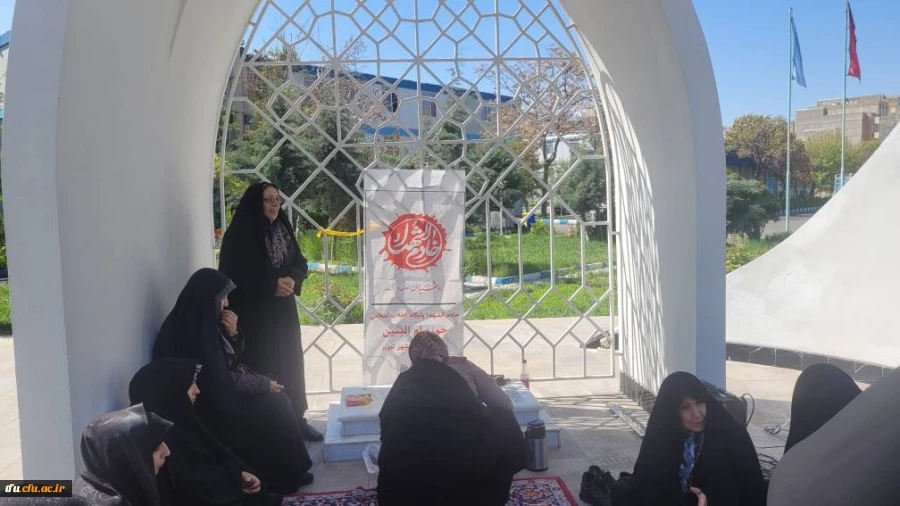 بازدید و زیارت اعضای پایگاه بسیج مسجد انقلاب اسلامی کوی فیروز تبریز از مزار شهید گمنام پردیس فاطمه الزهرا (س)  8