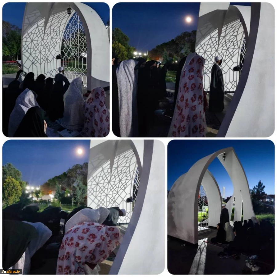 برگزاری نماز جماعت مغرب و عشا در کنار مزار شهید گمنام 2