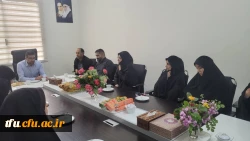 حضور جناب سرهنگ سید کمال نظیری فرمانده حوزه کارمندی شهید عبدالهی در پردیس فاطمه الزهرا (س)  6