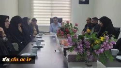 حضور جناب سرهنگ سید کمال نظیری فرمانده حوزه کارمندی شهید عبدالهی در پردیس فاطمه الزهرا (س)  9