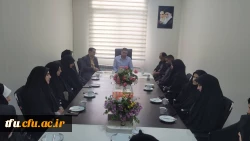 حضور جناب سرهنگ سید کمال نظیری فرمانده حوزه کارمندی شهید عبدالهی در پردیس فاطمه الزهرا (س)  2