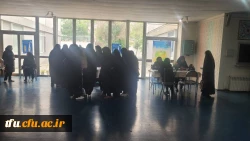 حضور پزشکان واحد تغذیه،مامایی و روانشناسی به مناسبت هفته سلامت در پردیس فاطمه الزهرا(س)تبریز 3