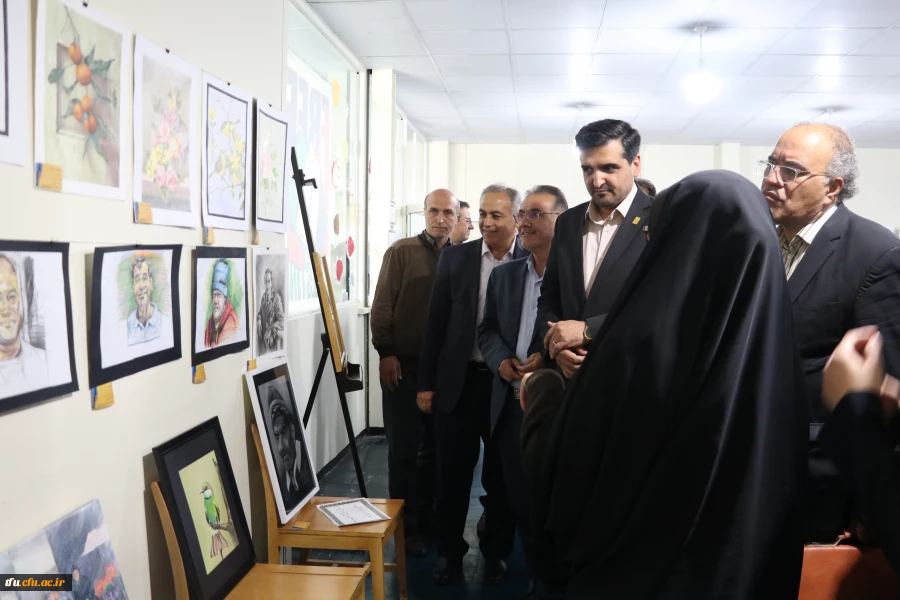 برگزاری و افتتاح یازدهمین نمایشگاه آثار هنری دانشجویان و اساتید پردیسهای فاطمه الزهرا (س) و علامه امینی 2
