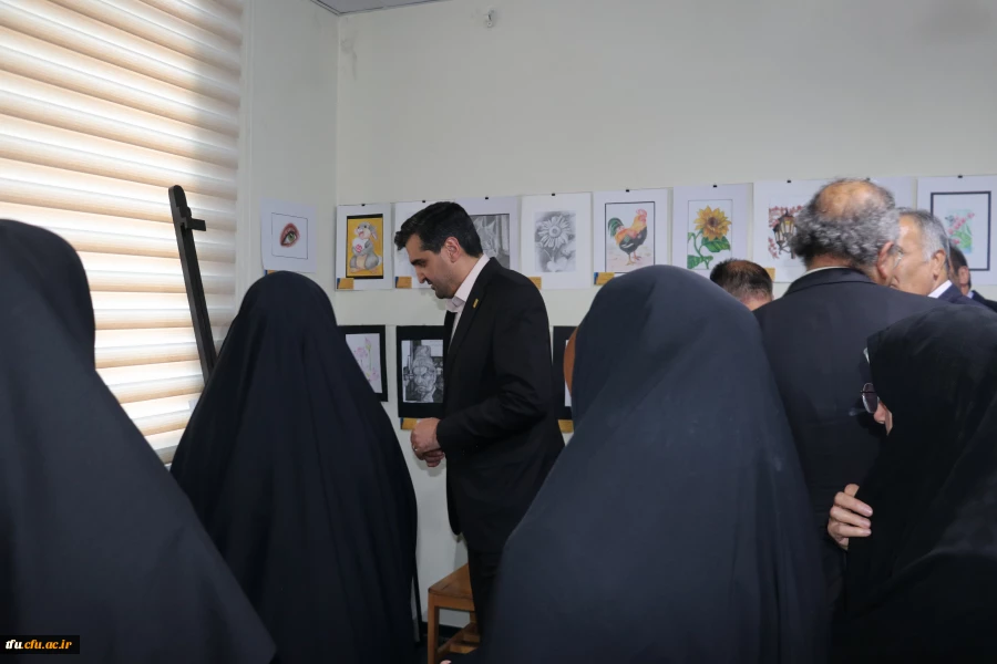 برگزاری و افتتاح یازدهمین نمایشگاه آثار هنری دانشجویان و اساتید پردیسهای فاطمه الزهرا (س) و علامه امینی 3