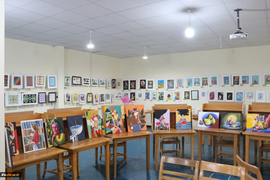 برگزاری و افتتاح یازدهمین نمایشگاه آثار هنری دانشجویان و اساتید پردیسهای فاطمه الزهرا (س) و علامه امینی 5