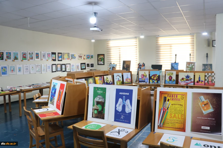 برگزاری و افتتاح یازدهمین نمایشگاه آثار هنری دانشجویان و اساتید پردیسهای فاطمه الزهرا (س) و علامه امینی 7