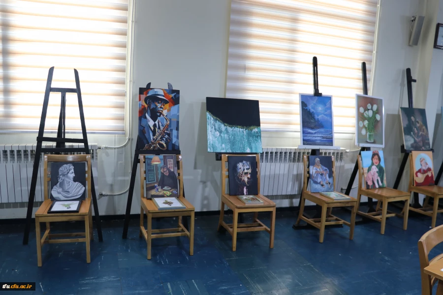 برگزاری و افتتاح یازدهمین نمایشگاه آثار هنری دانشجویان و اساتید پردیسهای فاطمه الزهرا (س) و علامه امینی 8