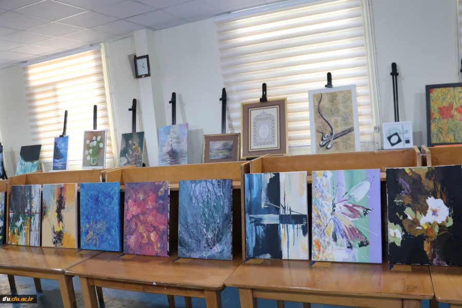 برگزاری و افتتاح یازدهمین نمایشگاه آثار هنری دانشجویان و اساتید پردیسهای فاطمه الزهرا (س) و علامه امینی 11