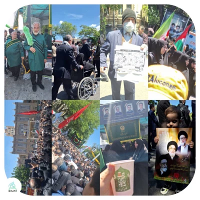 وداع پرمهر مردم تبریز با پیکر شهید آیت الله آل هاشم 2