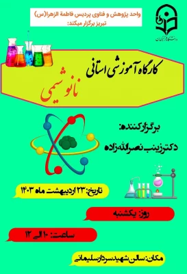 برگزاری کارگاه آموزشی نانوشیمی 2