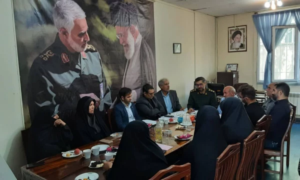 جلسه ارزیابی فرمانده شورای حوزه شهید عبدالهی از پایگاه مقاومت شهدای گمنام دانشگاه فرهنگیان 2