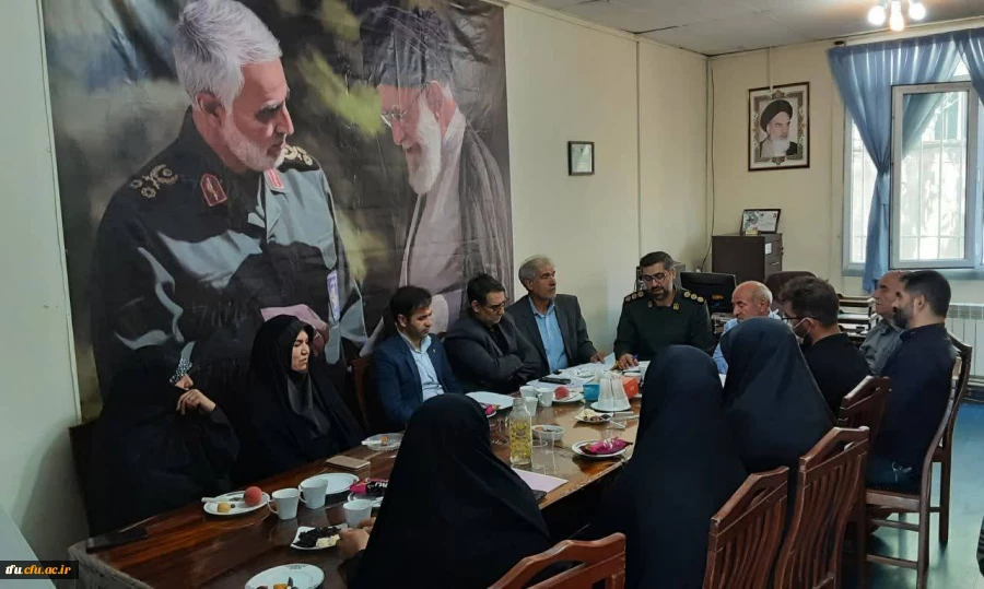 جلسه ارزیابی فرمانده شورای حوزه شهید عبدالهی از پایگاه مقاومت شهدای گمنام دانشگاه فرهنگیان 2