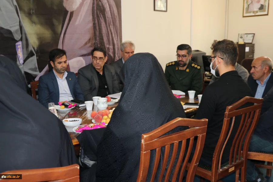 جلسه ارزیابی فرمانده شورای حوزه شهید عبدالهی از پایگاه مقاومت شهدای گمنام دانشگاه فرهنگیان 3