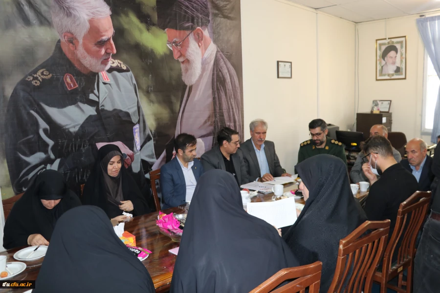 جلسه ارزیابی فرمانده شورای حوزه شهید عبدالهی از پایگاه مقاومت شهدای گمنام دانشگاه فرهنگیان 4