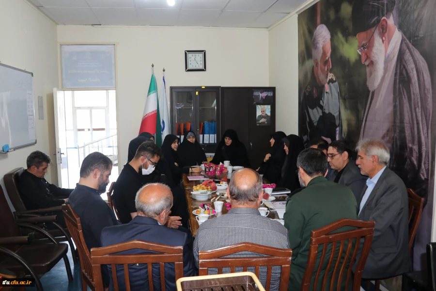 جلسه ارزیابی فرمانده شورای حوزه شهید عبدالهی از پایگاه مقاومت شهدای گمنام دانشگاه فرهنگیان 5