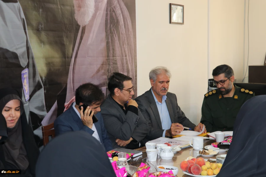 جلسه ارزیابی فرمانده شورای حوزه شهید عبدالهی از پایگاه مقاومت شهدای گمنام دانشگاه فرهنگیان 6