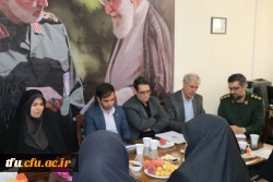 جلسه ارزیابی فرمانده شورای حوزه شهید عبدالهی از پایگاه مقاومت شهدای گمنام دانشگاه فرهنگیان 8