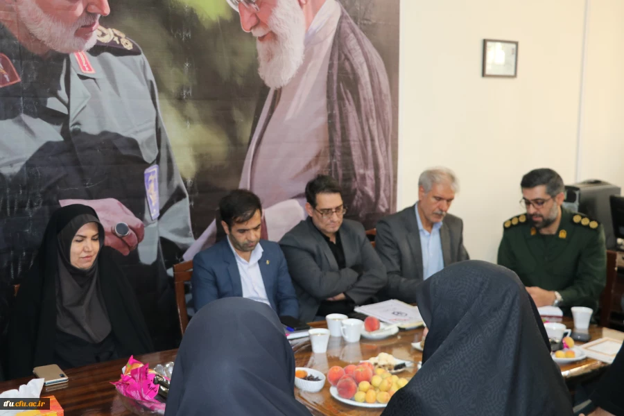 جلسه ارزیابی فرمانده شورای حوزه شهید عبدالهی از پایگاه مقاومت شهدای گمنام دانشگاه فرهنگیان 8