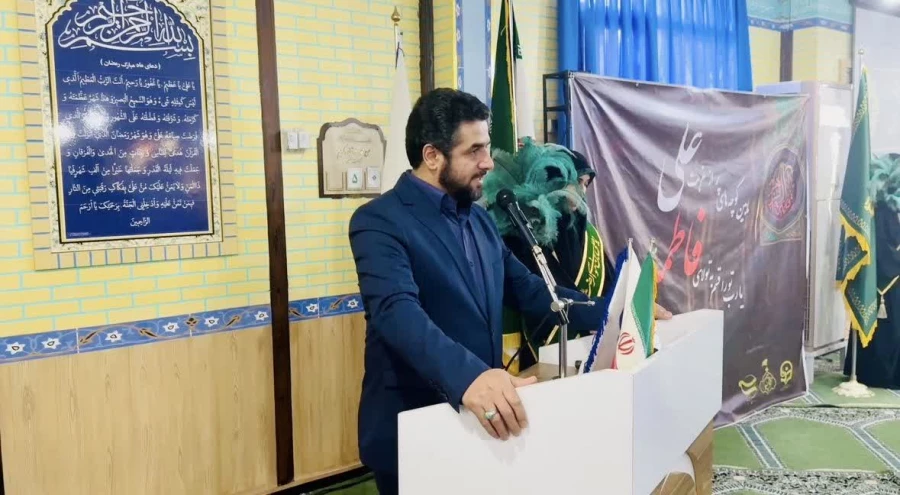 برگزاری مراسم عزاداری شهادت حضرت فاطمه زهرا (س) با حضور خادم یاران امام رضا (ع) و پرچم متبرک آستان قدس رضوی 2