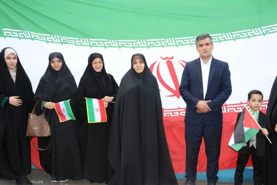 حضور گسترده خانواده بزرگ دانشگاه فرهنگیان آذربایجان شرقی در راهپیمایی روز جهانی قدس  13