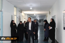بازدید بازدید  ریاست محترم دانشگاه فرهنگیان استان آقای دکتر یزدانی از بخش های مختلف پردیس 4