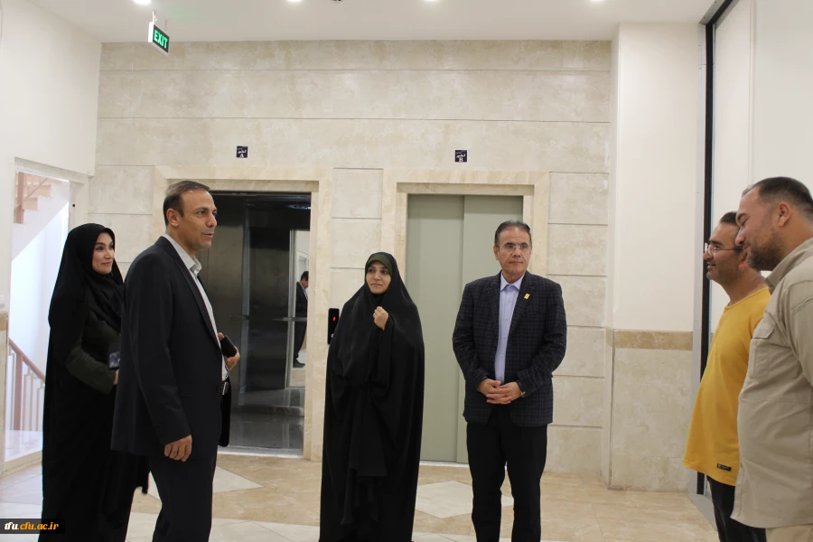 بازدید ریاست محترم دانشگاه فرهنگیان استان آقای دکتر یزدانی از قسمت های مختلف پردیس فاطمه الزهرا(س) 2