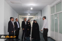 بازدید ریاست محترم دانشگاه فرهنگیان استان آقای دکتر یزدانی از قسمت های مختلف پردیس فاطمه الزهرا(س) 2