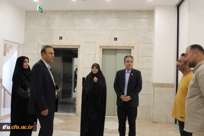 بازدید ریاست محترم دانشگاه فرهنگیان استان آقای دکتر یزدانی از قسمت های مختلف پردیس فاطمه الزهرا(س)